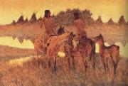 Frederic Remington The Gossiops (mk43) china oil painting artist